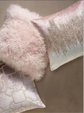 Z Gallerie Joie De Vivre Pillow 22" - Blush